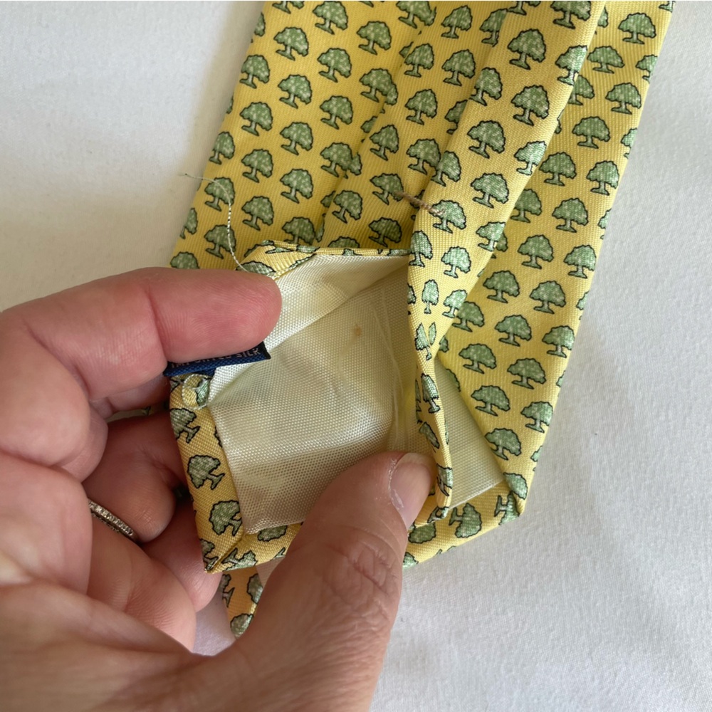 Vineyard Vines 100% Silk John's Island Club Florida Tree Custom Collection Tie - Picture 9 of 11